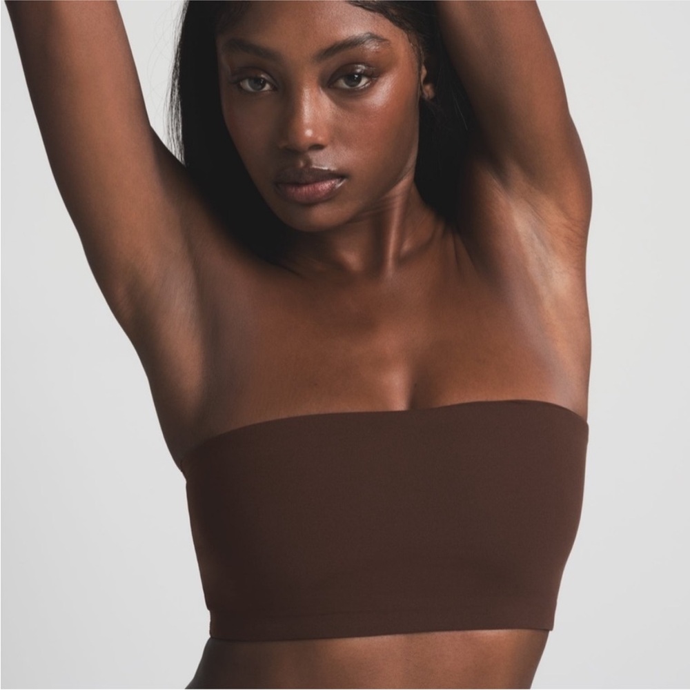 NWT Skims Fits Everybody Bandeau Crop Cocoa Brownโ Size XS